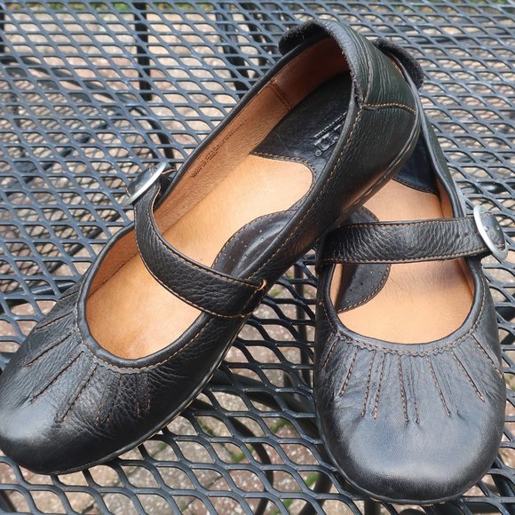 Born Shoes - Born Black Mary Jane Flat. Leather.Upper  8.5/40